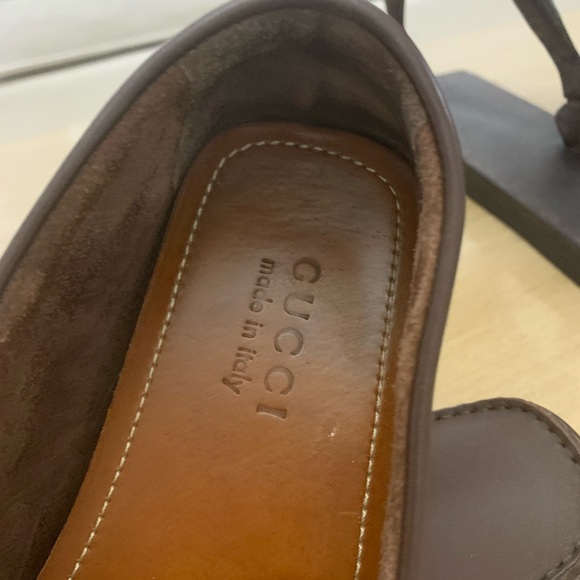 Gucci Ayrton Leather & Web Driver Loafers Shows Size 9.5 UK - Picture 9 of 13